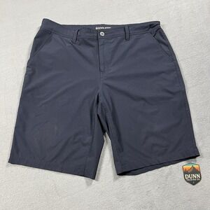 CoolKeep Shorts Mens 36 Blue Performance 11" Chinos Golf Pockets Stretch